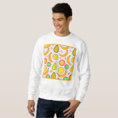 Sweatshirt Motif de kaléidoscope à fruité vive (Devant entier)