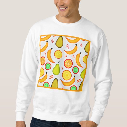 Sweatshirt Motif de kaléidoscope à fruité vive (Devant)