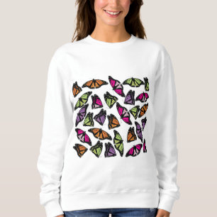 Sweatshirt Motif de papillons colorés