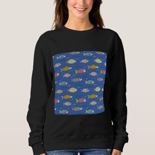 Sweatshirt Motif de poissons (Devant)