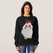 Sweatshirt motif de poulet (Devant entier)