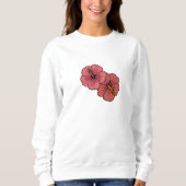 Sweatshirt Motif d'hibiscus tropical (Devant)
