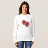 Sweatshirt Motif d'hibiscus tropical (Devant entier)