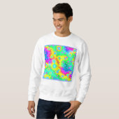 Sweatshirt Motif dynamique Neon Blaze (Devant entier)