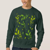 Sweatshirt motif feuille (Devant)