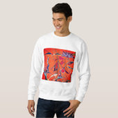 Sweatshirt Motif orange (Devant entier)