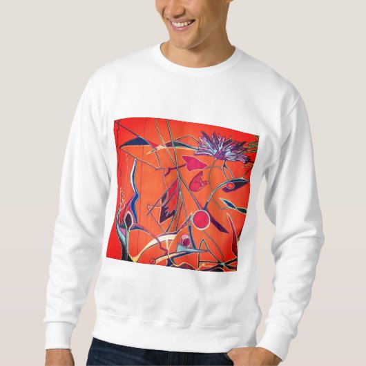 Sweatshirt Motif orange (Devant)
