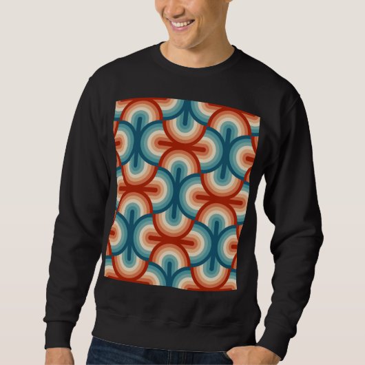 Sweatshirt Motif Retro Summer Rainbow Stripes (Devant)