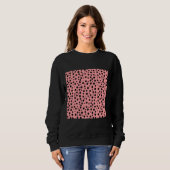 Sweatshirt Motif rose Cheetah (Devant entier)