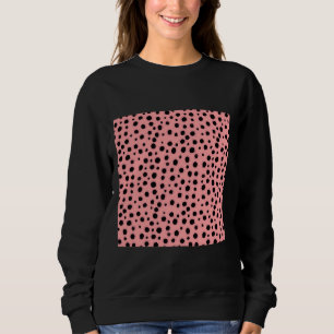 Sweatshirt Motif rose Cheetah
