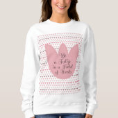 Sweatshirt Motif simple de tulipe rose (Devant)