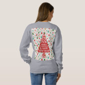 Sweatshirt Motifs de Noël - arbre de Noël (Dos entier)