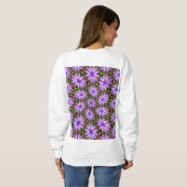 Sweatshirt Motifs marguerite violet (Dos entier)