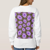 Sweatshirt Motifs marguerite violet (Dos)