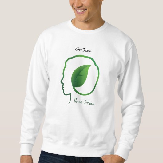 Sweatshirt Motivation "Actions vertes, grands futurs" (Devant)