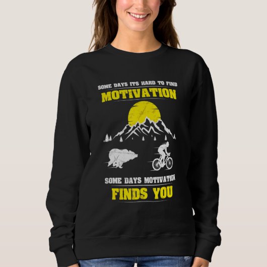 Sweatshirt Motivation de l'ours à vélo Hauné VTT (Devant)