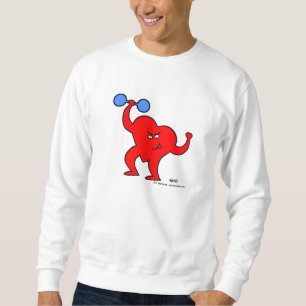 Sweatshirt Motivation d'exercice de forme physique de coeur