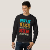 Sweatshirt Motivational Sport Triathlete Athletics Triathlon (Devant entier)