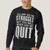 Sweatshirt Motivational  Workout  With Sayings (Devant)
