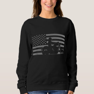 Sweatshirt Moto American Flag Biker