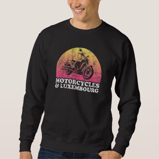Sweatshirt Moto et Luxembourg (Devant)