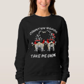 Sweatshirt Moto Gnomie Home Pun - Les routes de campagne me p (Devant)