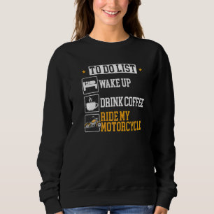 Sweatshirt Motocyclette Café Motorsport Véhicule Caffeine Dri