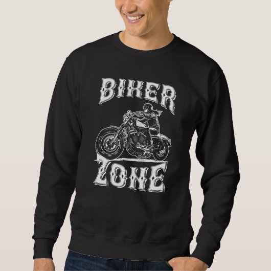 Sweatshirt Motocyclette Cool de la zone de moto dit (Devant)