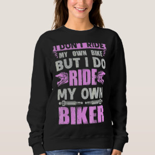 Sweatshirt Motocyclette Fille Femmes Vélo Chick Vélo Sp
