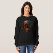 Sweatshirt Motoholic aquarelle (Devant entier)