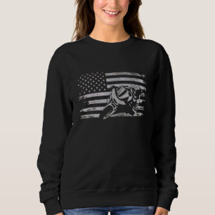 Sweatshirt Motorcycle American Flag