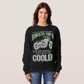 Sweatshirt Motorcycle Mens Ich Bin Ein Biker Opa Moteur (Devant entier)