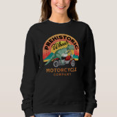 Sweatshirt Motorcycle T-Rex Prehistoric Wheels Motorcycle Com (Devant)