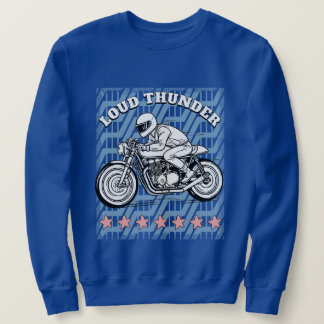 Sweatshirt motorcyclist