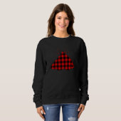 Sweatshirt Mouche Rouge Buffalo Plaid Insect Owlet Correspond (Devant entier)