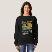 Sweatshirt Mountain and Forest Scene Silhouette 60 (Devant entier)