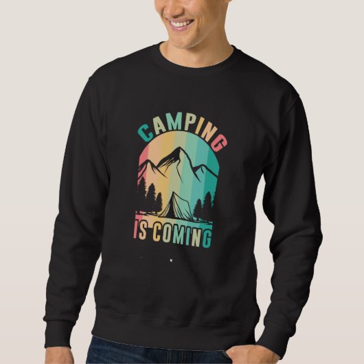 Sweatshirt Mountain and Forest Scene Silhouette 72 (Devant)