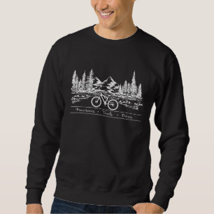 Sweatshirt Mountain Bike Mtb Mountains Trails Vélos