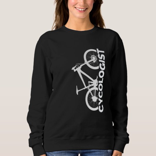 Sweatshirt Mountain Biking Cycologist Vertical Graphic (Devant)