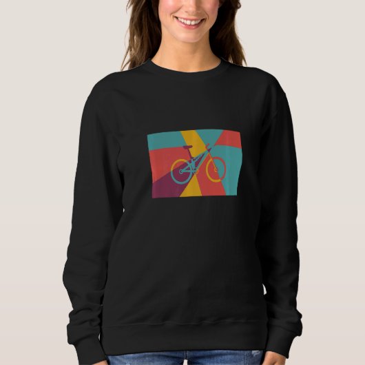 Sweatshirt Mountain Biking Pop Effect MTB Fully (Devant)