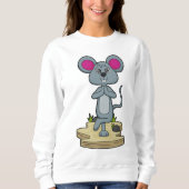 Sweatshirt Mouse at yoga (Devant)