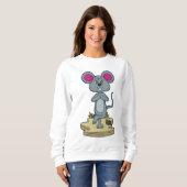 Sweatshirt Mouse at yoga (Devant entier)