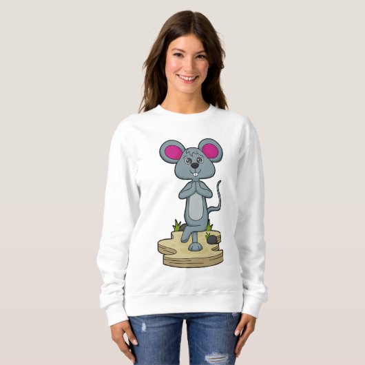 Sweatshirt Mouse at yoga (Devant entier)