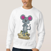 Sweatshirt Mouse at yoga (Devant)