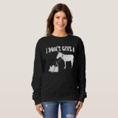 Sweatshirt MOUSE WALKING A DONKEY I Don't Give Rats Mouse vin (Devant entier)
