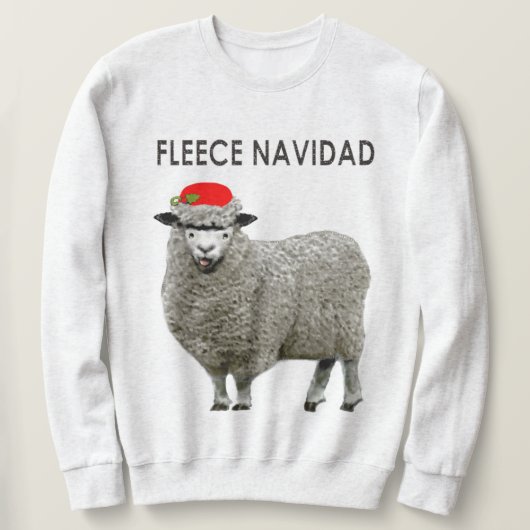 Sweatshirt Mouton hideux de pull de Noël (Design devant)