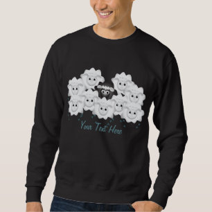 Sweatshirt Mouton noir de la famille