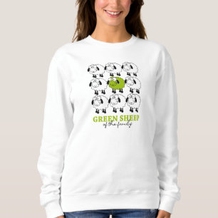 Sweatshirt Mouton vert de la famille, Vegan