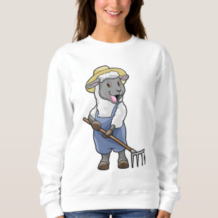 Sweatshirt Moutons fermiers avec gâteau et Casquette