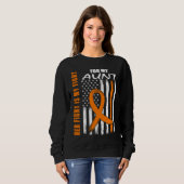 Sweatshirt MS Family Fight Aunt Multiple Sclerosis American F (Devant entier)